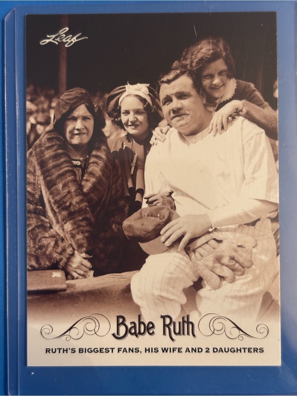 Babe Ruth Vintage Leaf Baseball Card
Perfect Condition